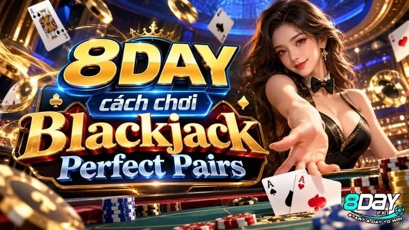 Bàn cược chi tiết và 8DAY cách chơi Blackjack Perfect Pairs
